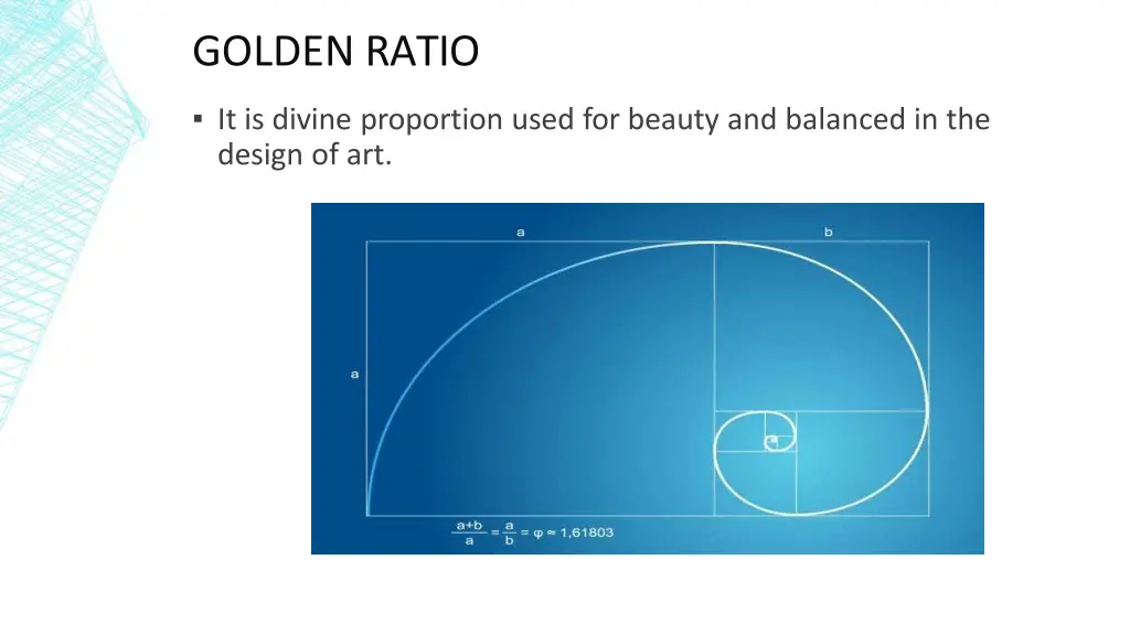 golden ratio