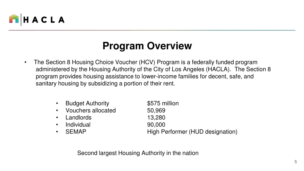 program overview