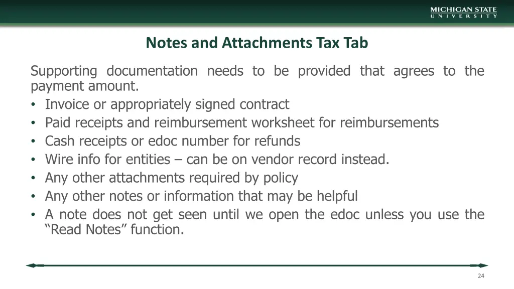 notes and attachments tax tab