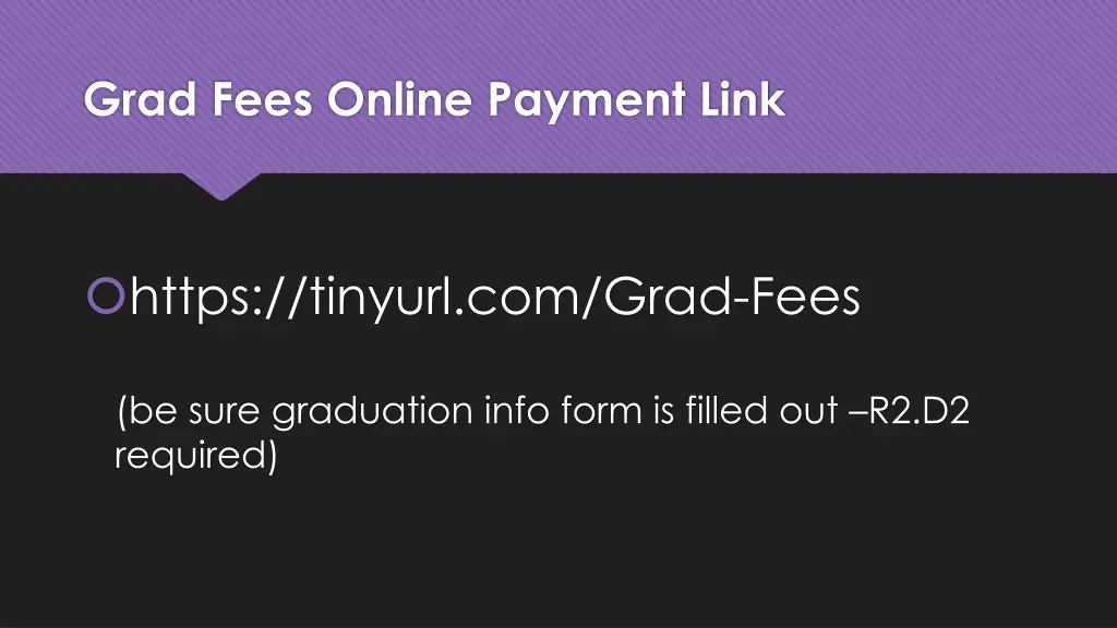 grad fees online payment link