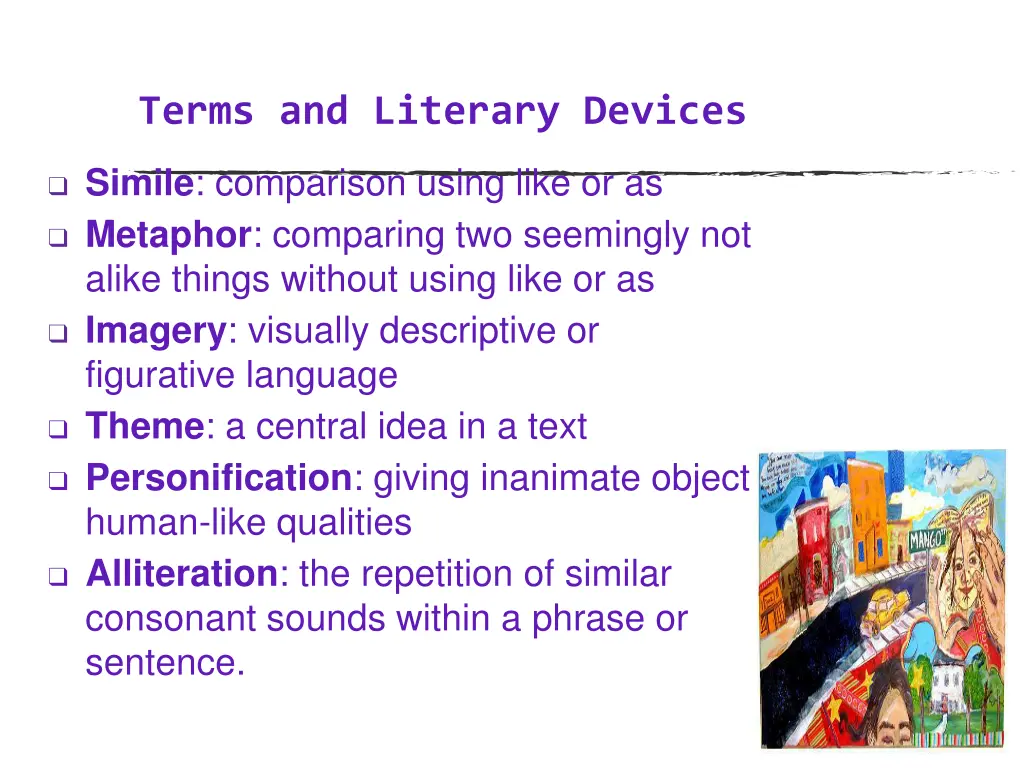 terms and literary devices