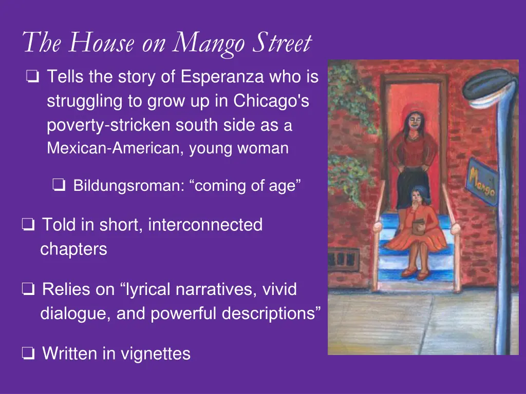 the house on mango street tells the story