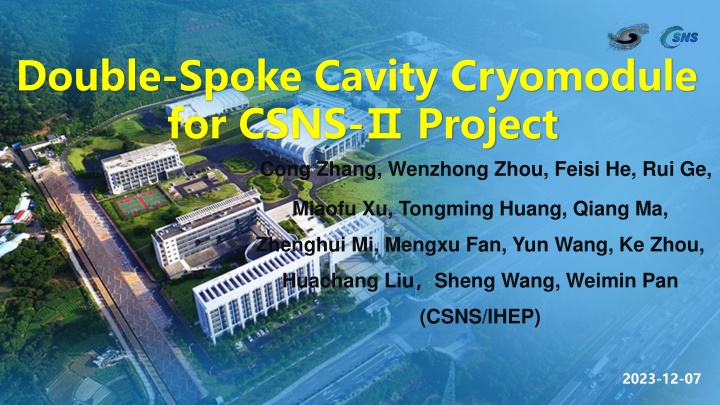 double spoke cavity cryomodule for csns project