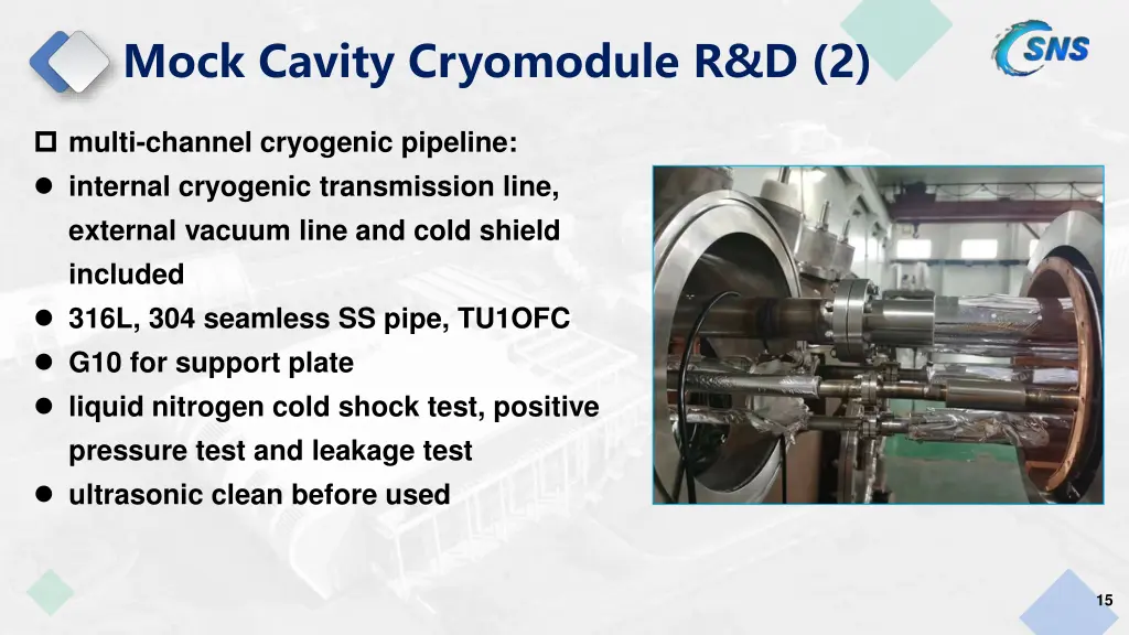 mock cavity cryomodule r d 2