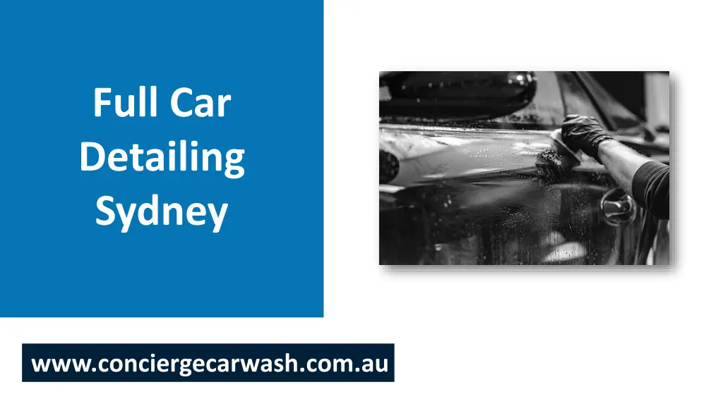 full car detailing sydney