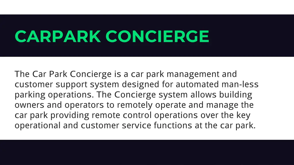 carpark concierge