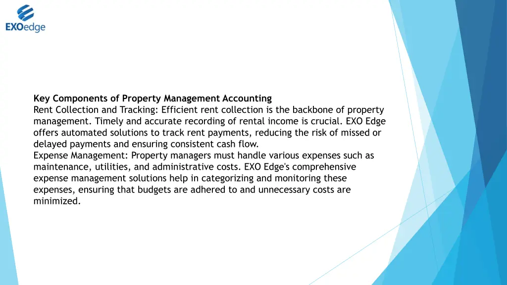 key components of property management accounting