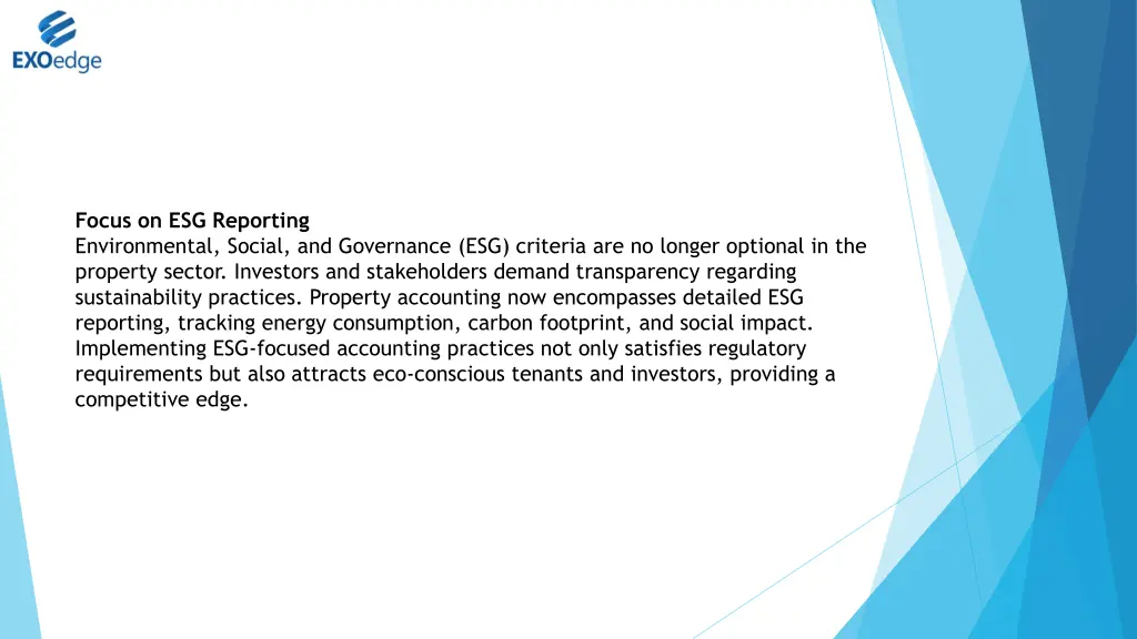 focus on esg reporting environmental social