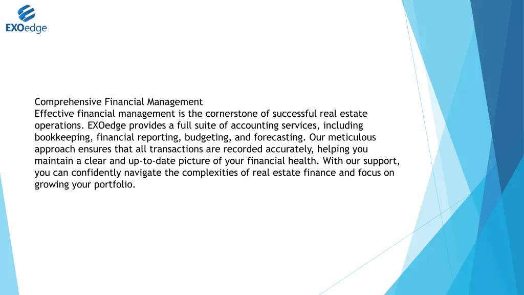 comprehensive financial management effective