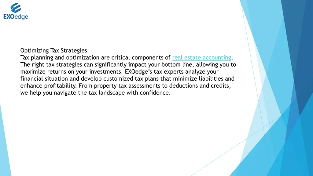 optimizing tax strategies tax planning