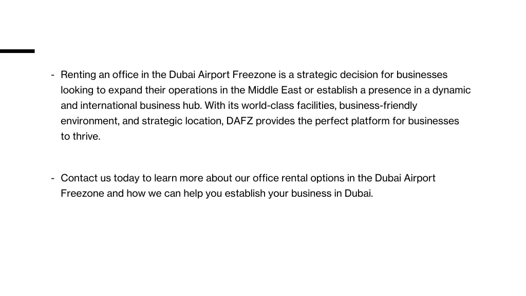 renting an office in the dubai airport freezone