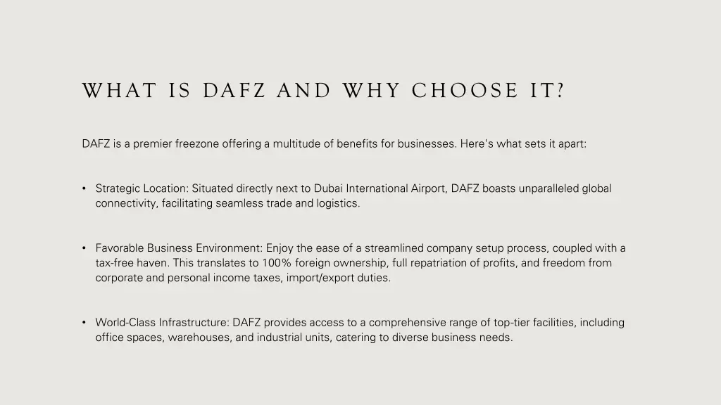 what is dafz and why choose it