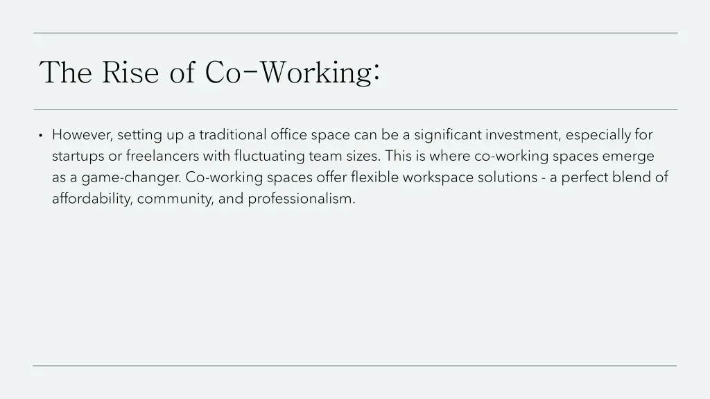 the rise of co working