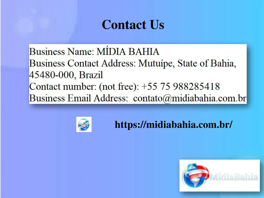 contact us