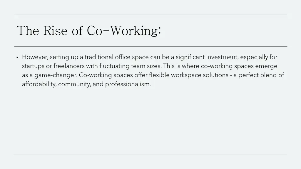 the rise of co working