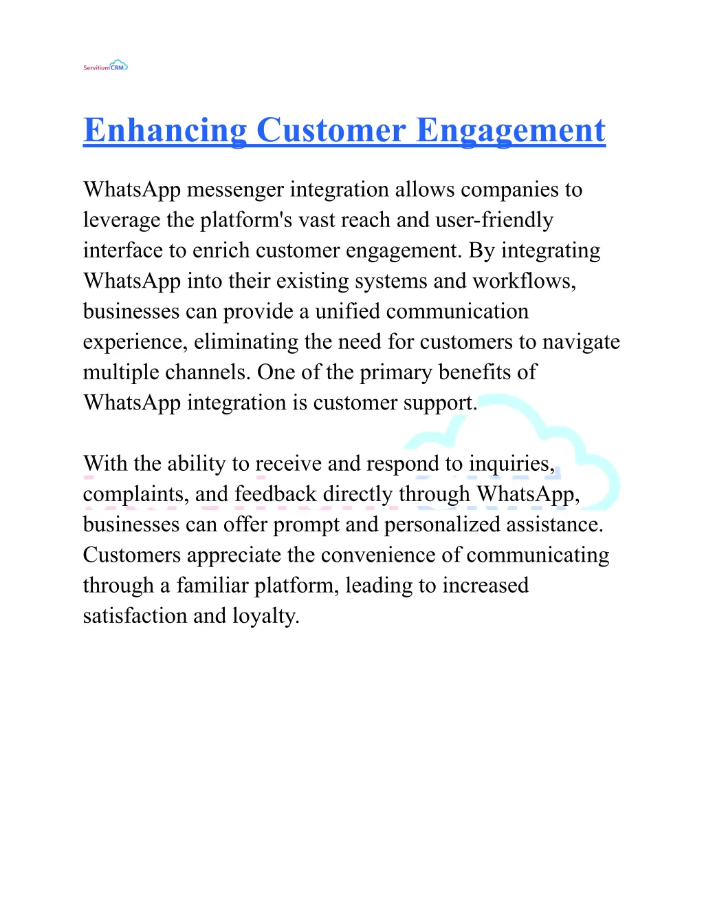 enhancing customer engagement