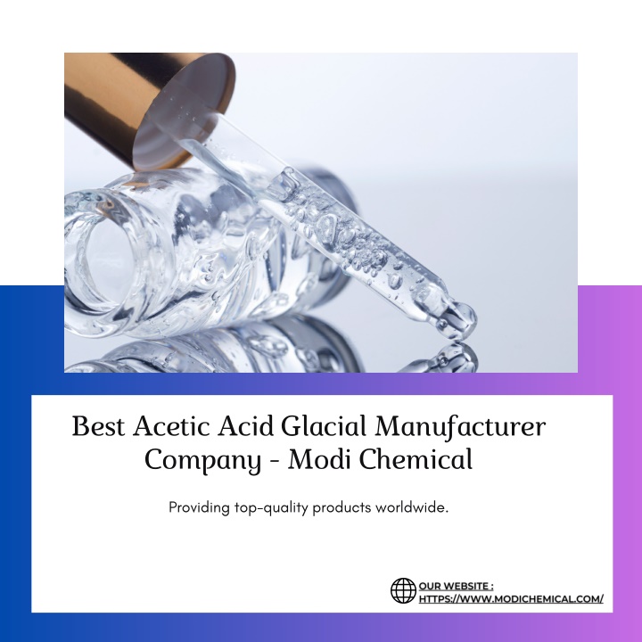 best acetic acid glacial manufacturer company