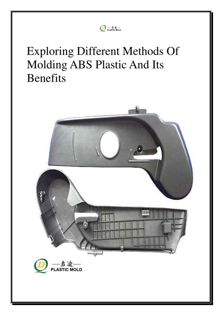 exploring different methods of molding