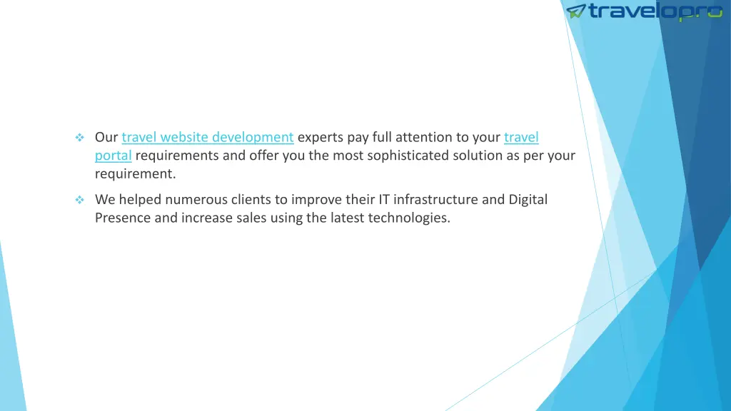 our travel website development experts pay full