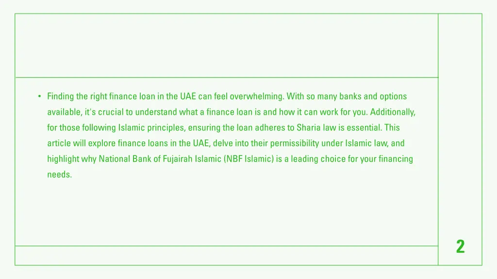 finding the right finance loan