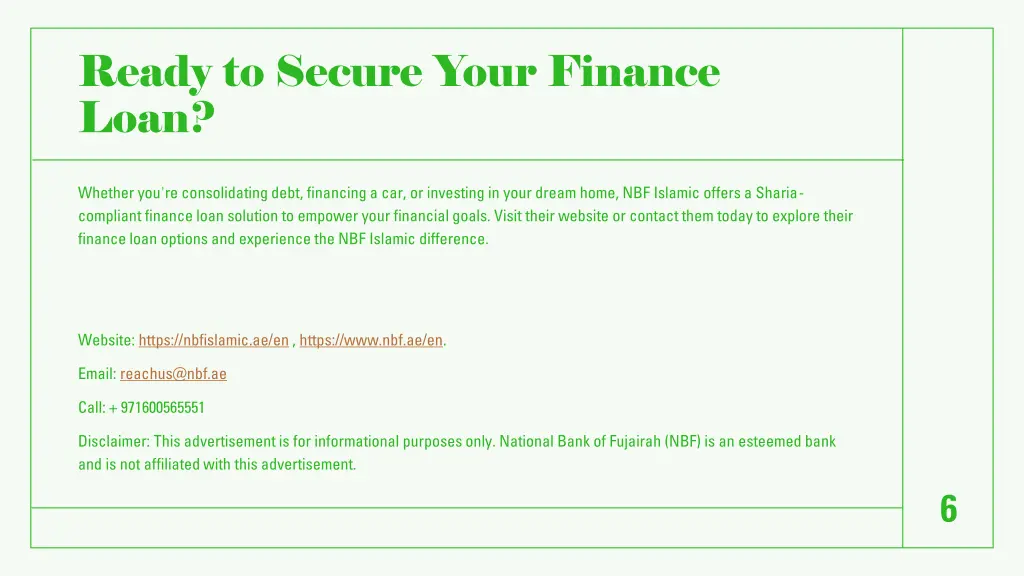 ready to secure your finance loan