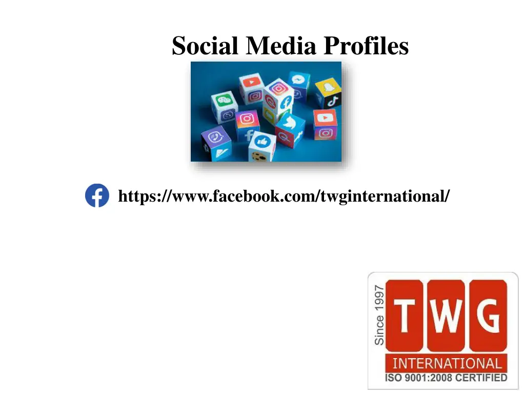 social media profiles