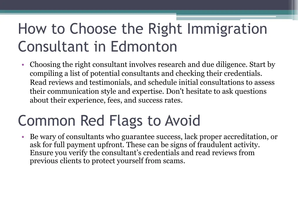 how to choose the right immigration consultant