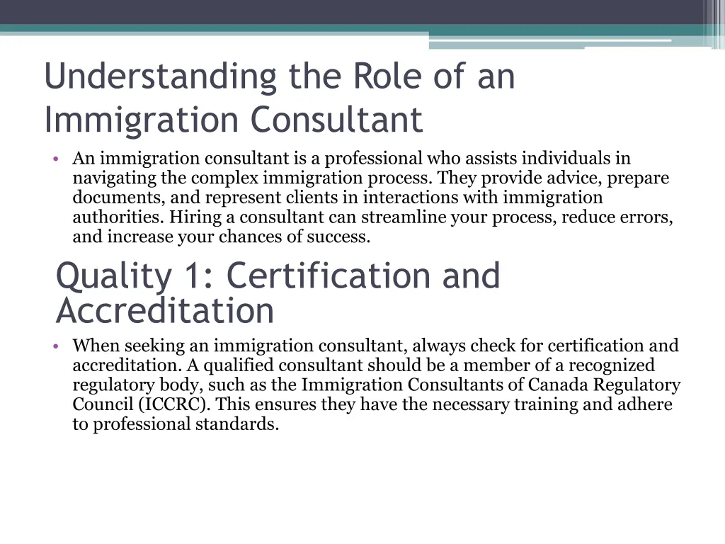 understanding the role of an immigration