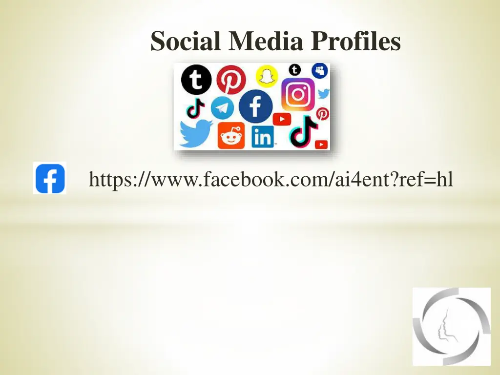 social media profiles