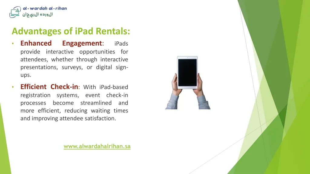 advantages of ipad rentals enhanced engagement