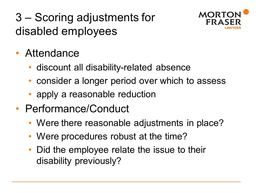 3 scoring adjustments for disabled employees
