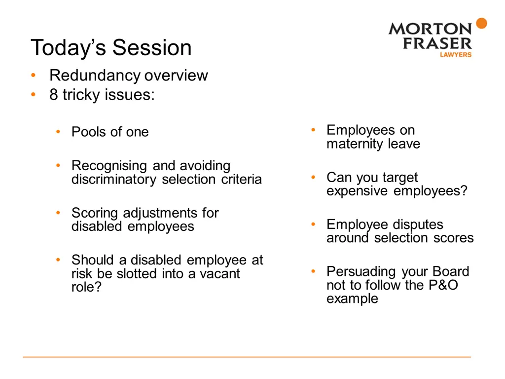 today s session redundancy overview 8 tricky