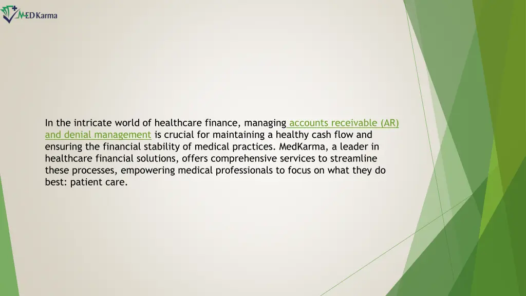 in the intricate world of healthcare finance