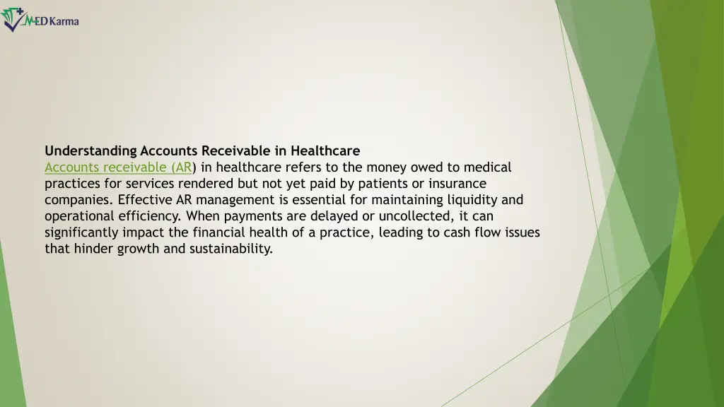 understanding accounts receivable in healthcare