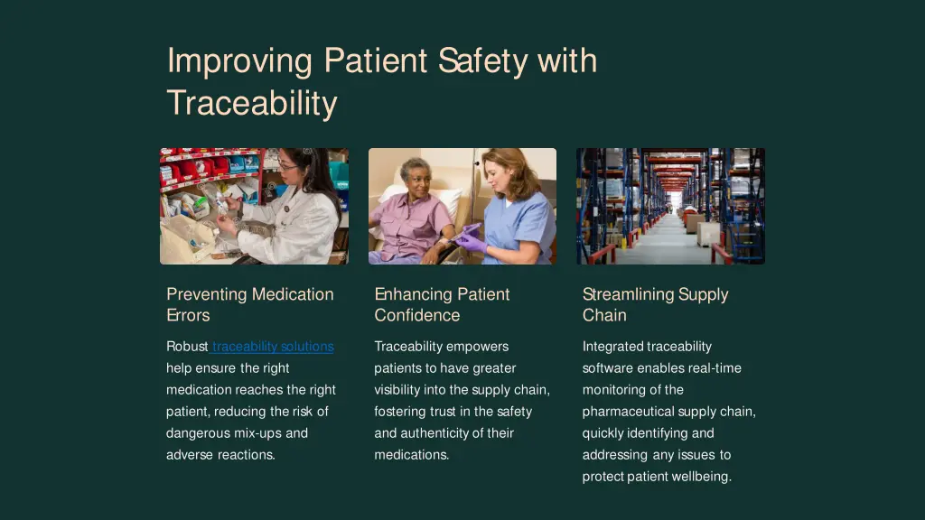 improving patient safety with traceability