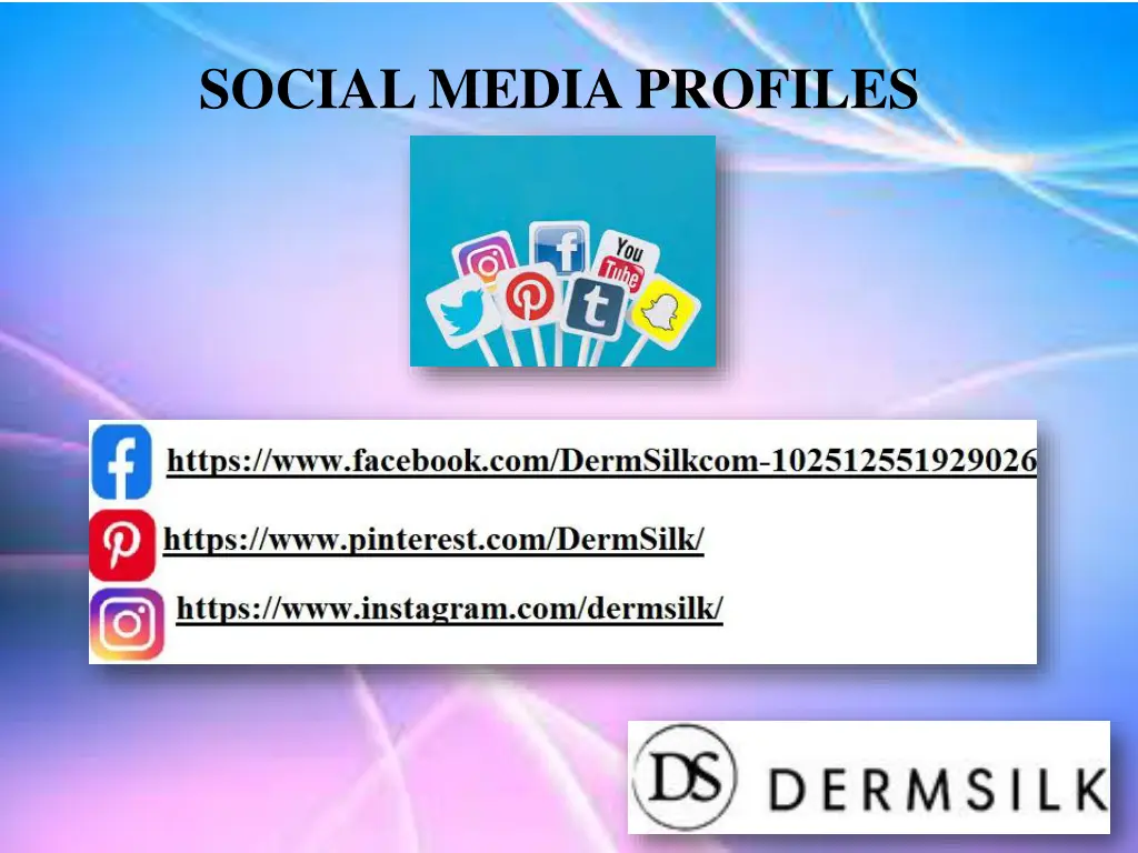 social media profiles