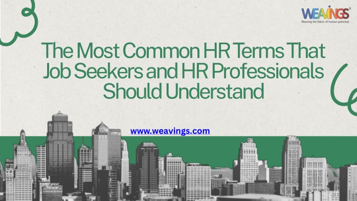 the most common hr terms that job seekers