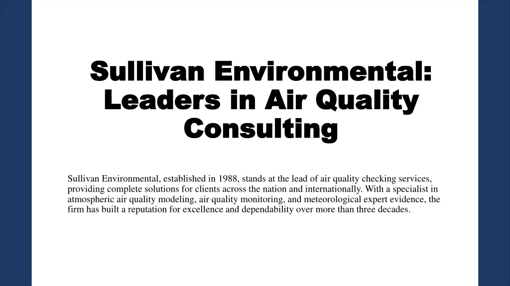 sullivan environmental sullivan environmental