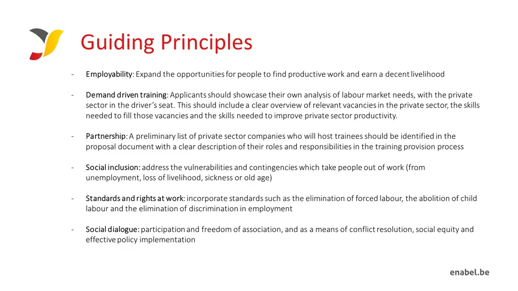 guiding principles