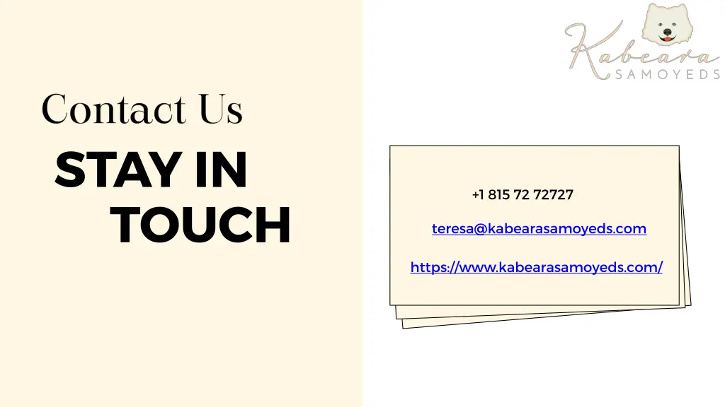 stay in touch