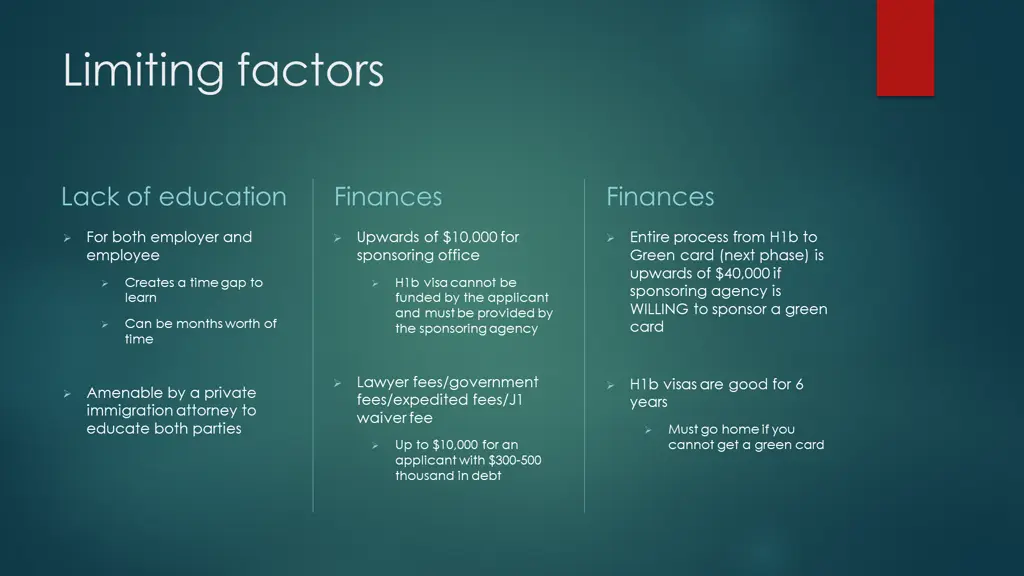 limiting factors