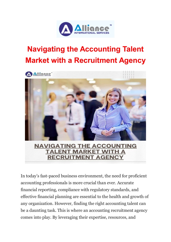 navigating the accounting talent market with