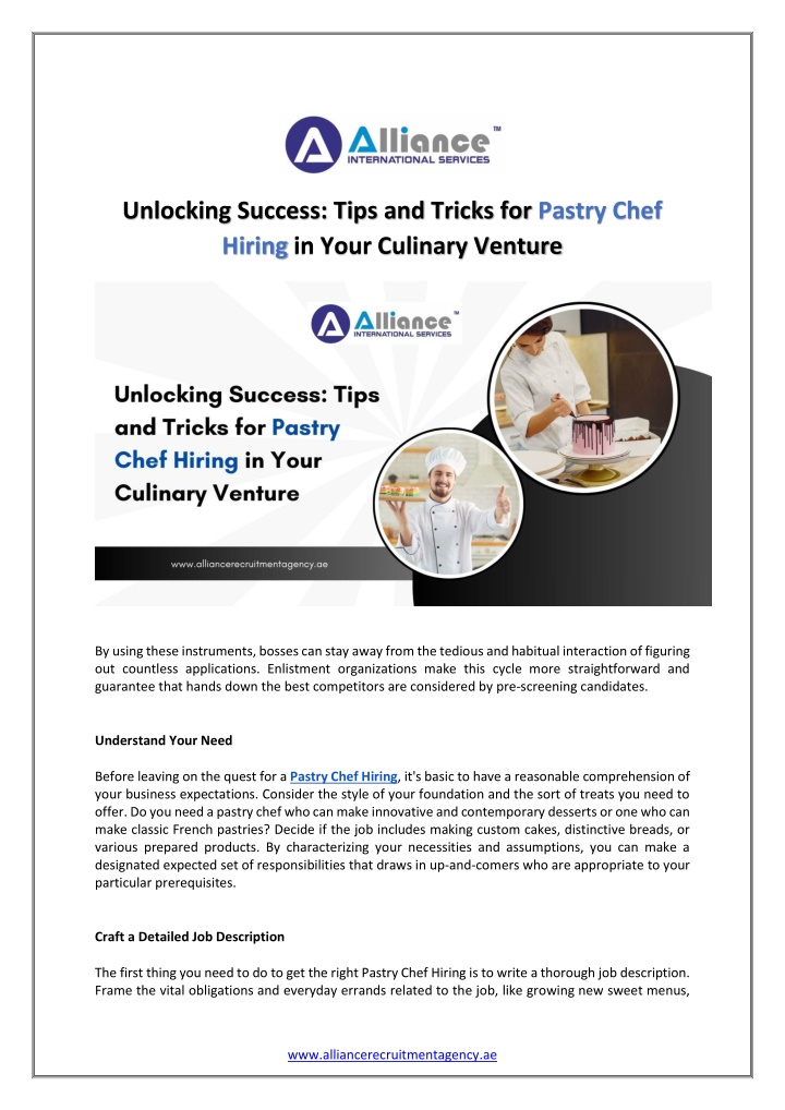 unlocking success tips and tricks for pastry chef