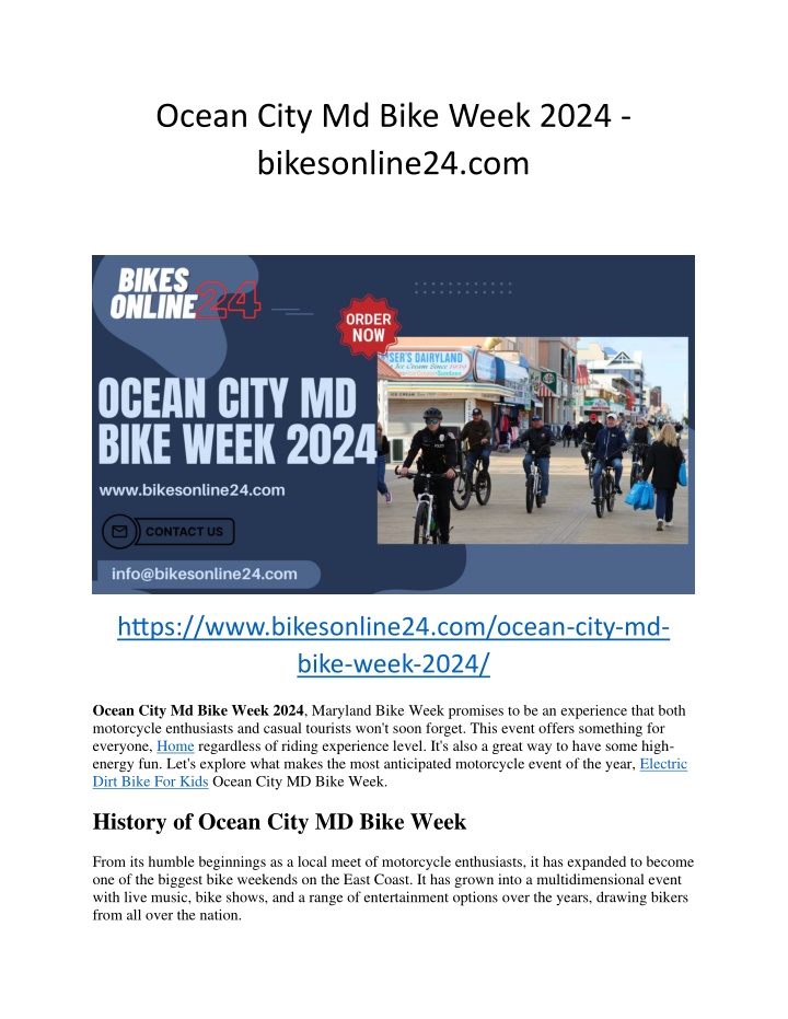 ocean city md bike week 2024 bikesonline24 com