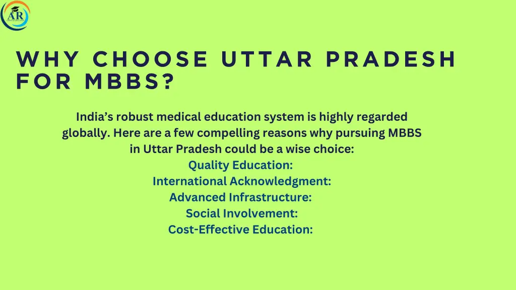 why choose uttar pradesh for mbbs