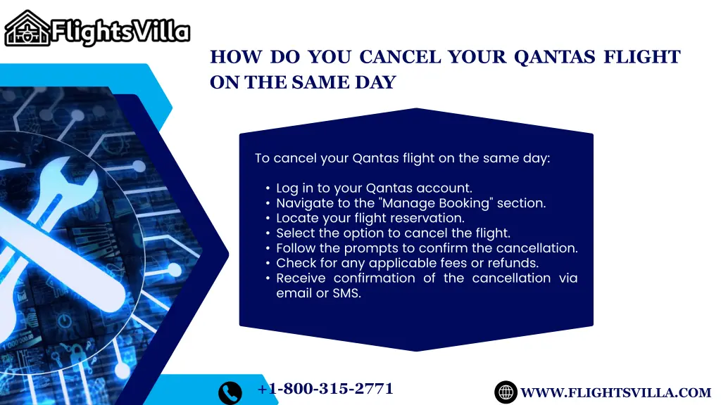 how do you cancel your qantas flight on the same