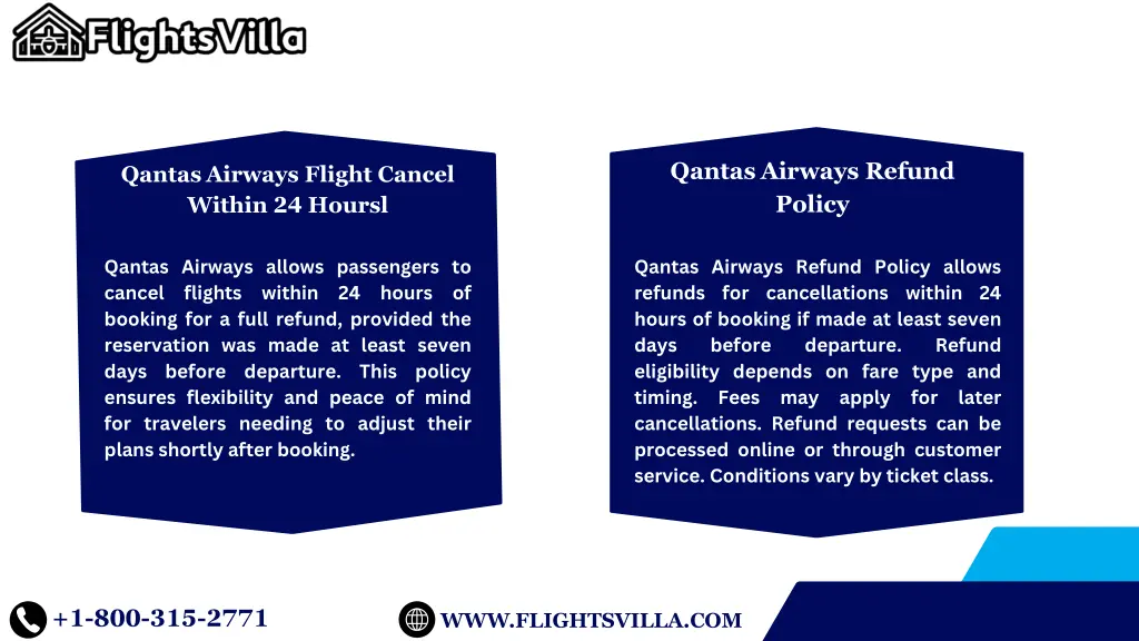 qantas airways refund policy