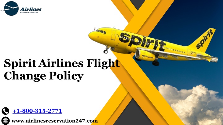 spirit airlines flight change policy