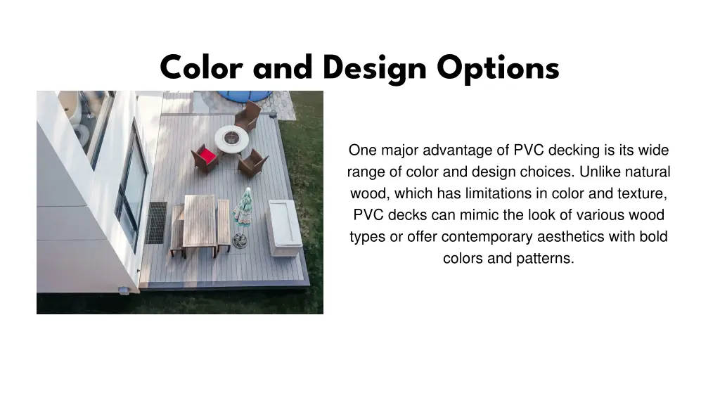 color and design options