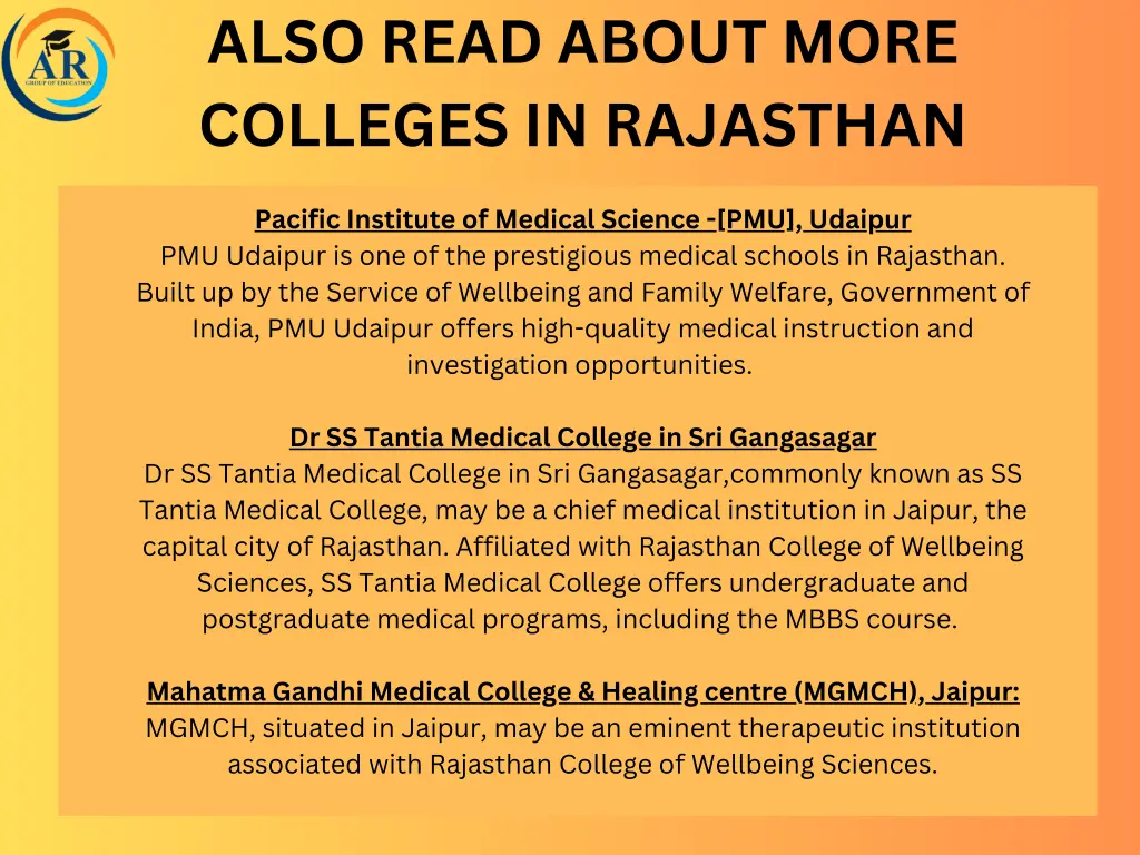 also read about more colleges in rajasthan